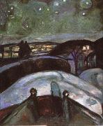 Edvard Munch Moonlight oil on canvas